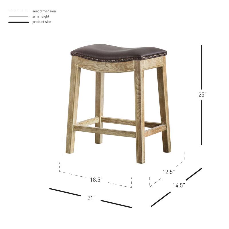 NPD Furniture Elmo Bonded Leather Counter Stool