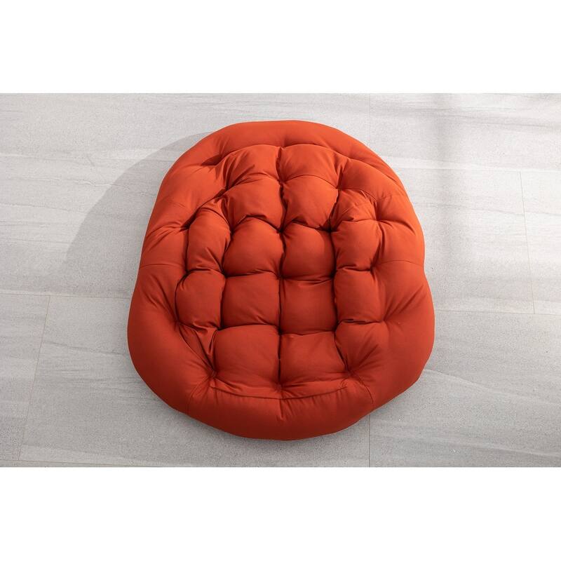 Rocker Recliner Chair Rattan Rocking Chair with Padded Cushion