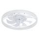 preview thumbnail 22 of 20, 19" RGB Flush Mount Ceiling Fan with Remote, Bladeless Crystal Design, 6-Speed DC Motor, Dimmable LED for Bedroom & Living Room