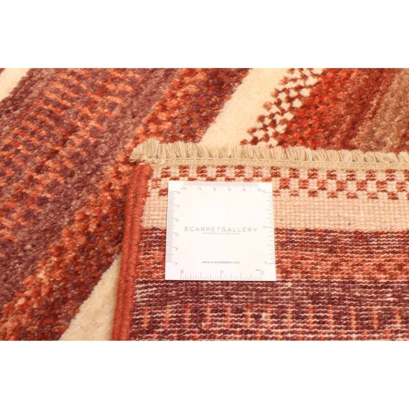 ECARPETGALLERY Hand-knotted Peshawar Ziegler Dark Copper Wool Rug - 5'7 x 8'0