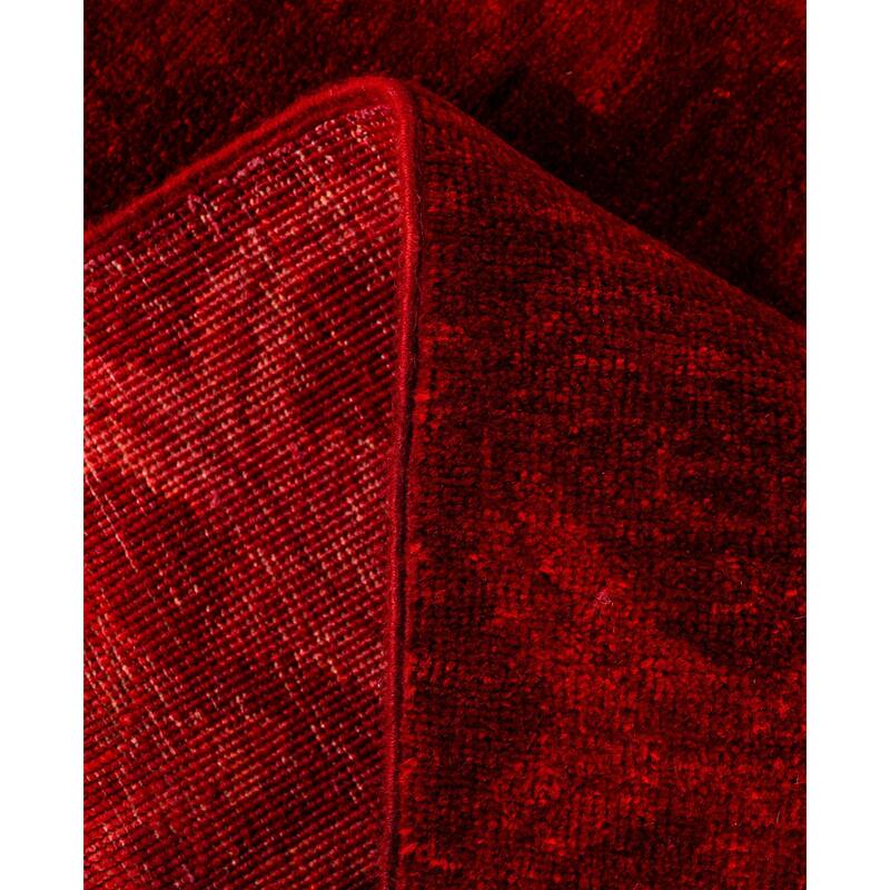 Overdyed One-of-a-Kind Hand-Knotted Area Rug - Red - 3' 1" x 5' 0"