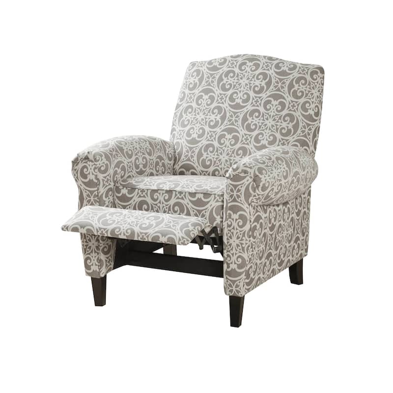 Madison Park Oscar Grey Push Back Recliner