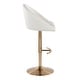 preview thumbnail 77 of 84, Porch & Den Livesey High Back Adjustable Bar Stool with Rounded T Footrest (Set of 2)