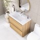 preview thumbnail 74 of 85, Floating Bathroom Vanity with Integrated Resin Top