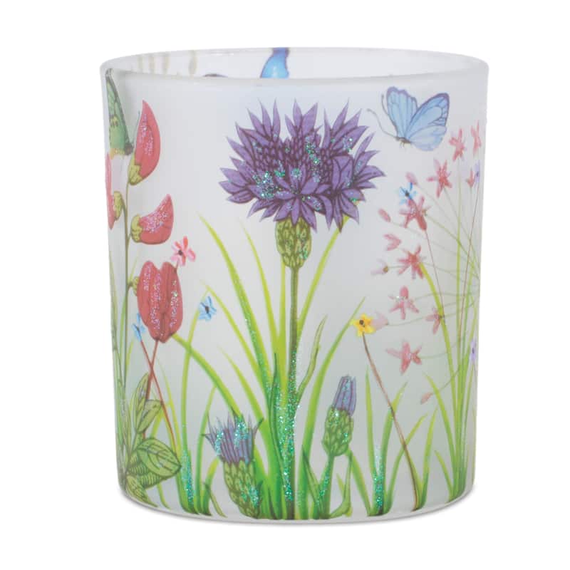 Floral Butterfly Votive Candle Holder (Set of 3)