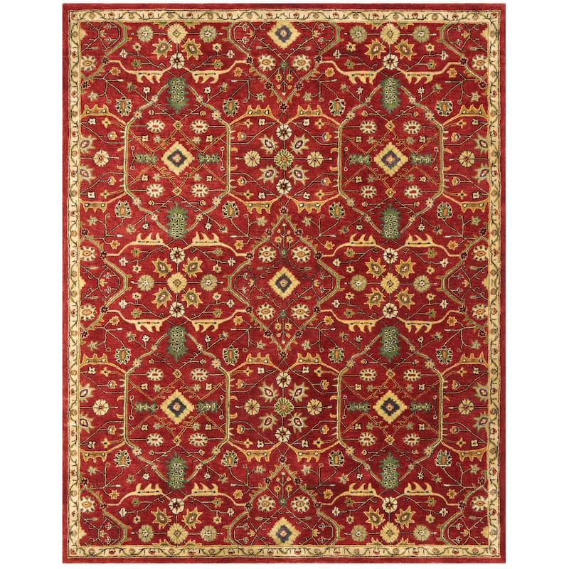 Empire Russet Red Wool Hand-tufted Area Rug