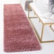 SAFAVIEH California Shag Izat 2-inch Thick Area Rug - 2'3" X 9' Runner - Rose