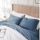 preview thumbnail 83 of 101, Vilano 21-inch Extra Deep Pocket 4-Piece Bed Sheet Set with Pleated Hem