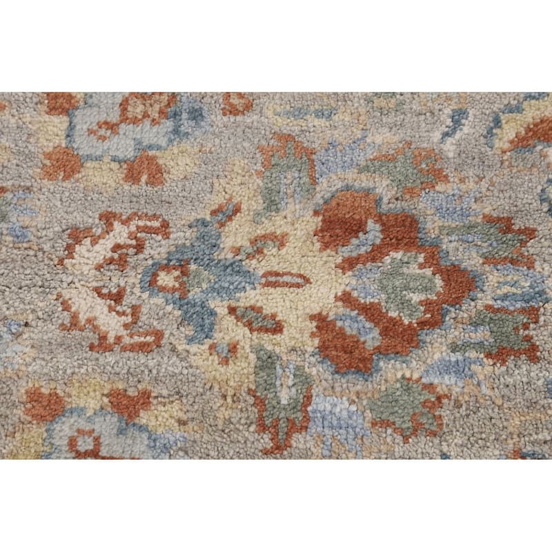 Heriz-Serapi Oriental Octagon Rug Hand-Knotted Wool Carpet - 5'11" x 5'10"