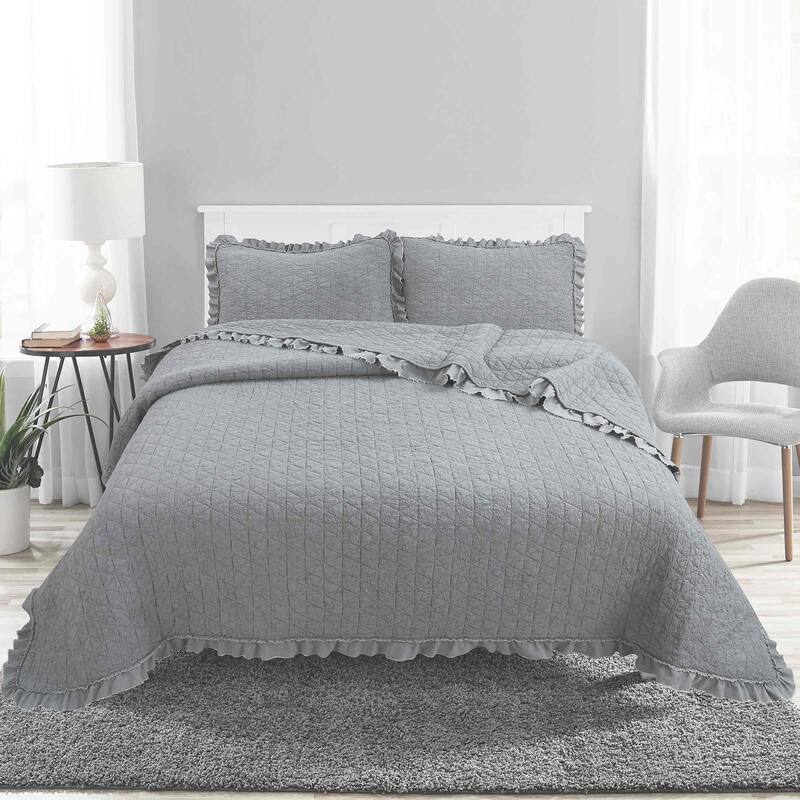 Avanti Linens Charlotte Stone Twin Quilt Set