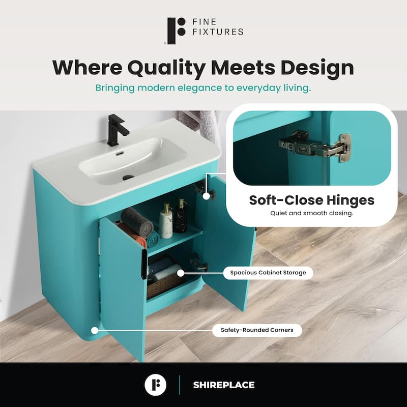 Fine Fixtures Shireplace Bathroom Vanity with Sink