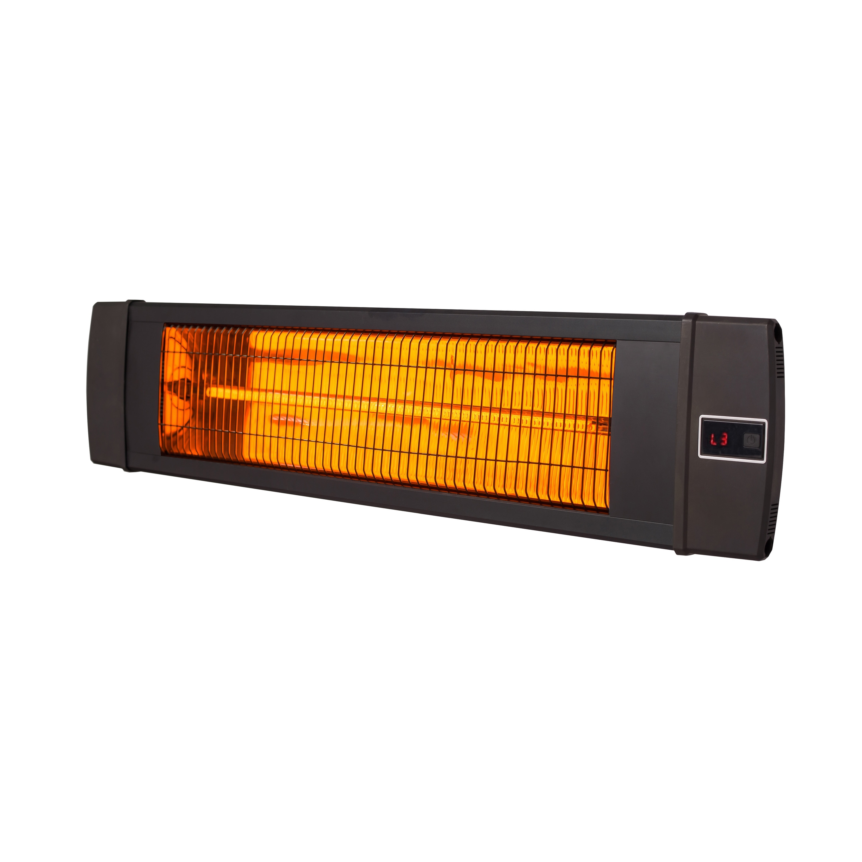 Dr. Infrared Heater 1500W carbon infrared heater indoor outdoor patio  garage  wall or ceiling Mount with remote, black
