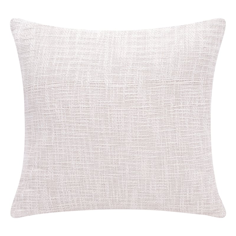 HomeRoots 20" Ocean Blue and Ivory Cotton Throw Pillow
