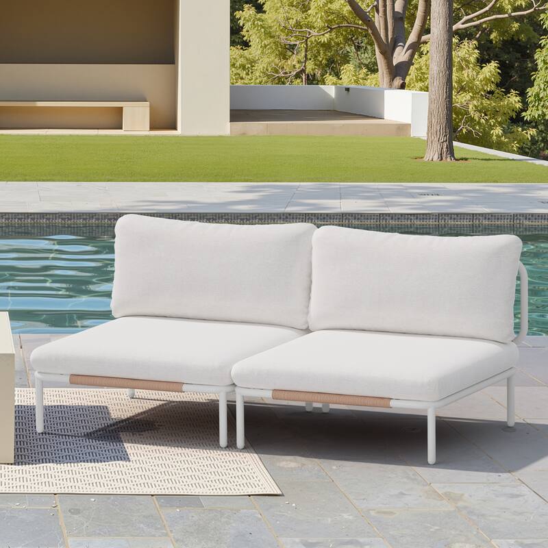 Outdoor Patio Cushion Sectional Sofa Set Furniture DIY Free Combination Set