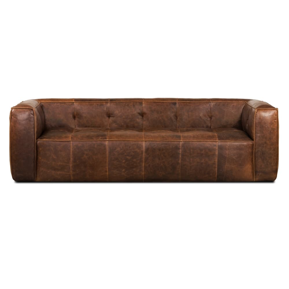Poly & Bark Capa 92" Sofa - Full Grain Genuine Italian Leather