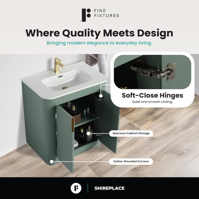Fine Fixtures Shireplace Bathroom Vanity with Sink