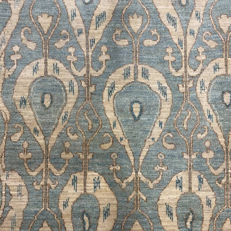 HERAT ORIENTAL Handmade Indo Ikat Wool Rug - 6'1" x 9'3"