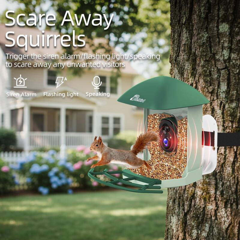 Smart Solar Bird Feeder with Camera and Interactive App