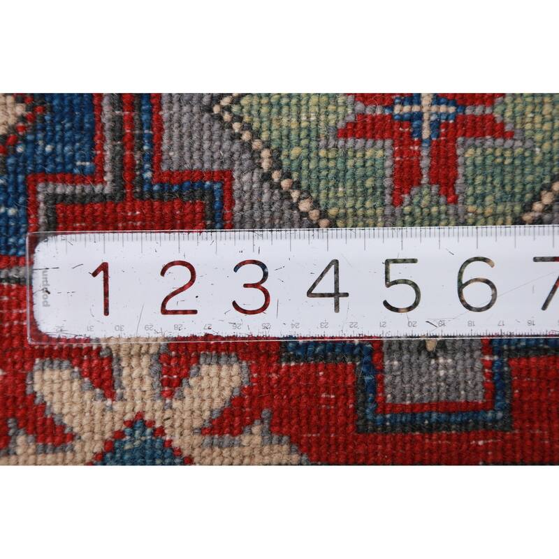 Hand Knotted Oriental 100% Wool Carpet Traditional Medallion Greys & Charcoal Kazak Area Rug - 10' 6'' X 7' 11''