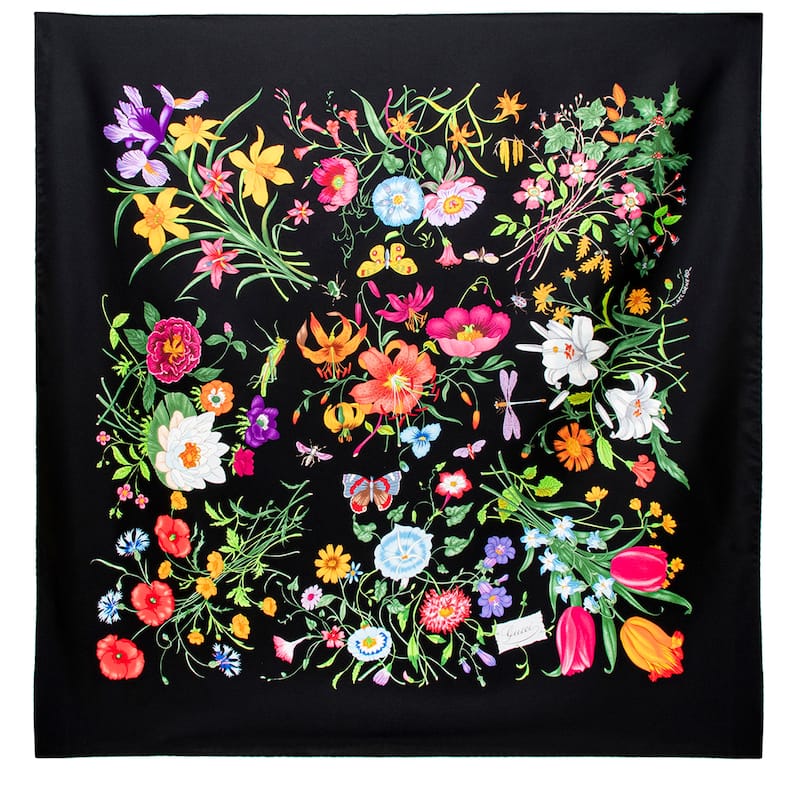 Gucci Printed Silk Scarf