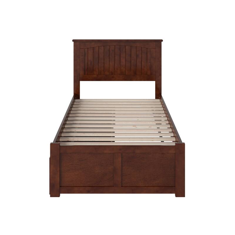 Nantucket Platform Bed with Footboard and Storage Drawers
