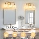 preview thumbnail 45 of 151, Modern Vanity Lights Dimmable Bathroom Light Fixtures with Glass Shade