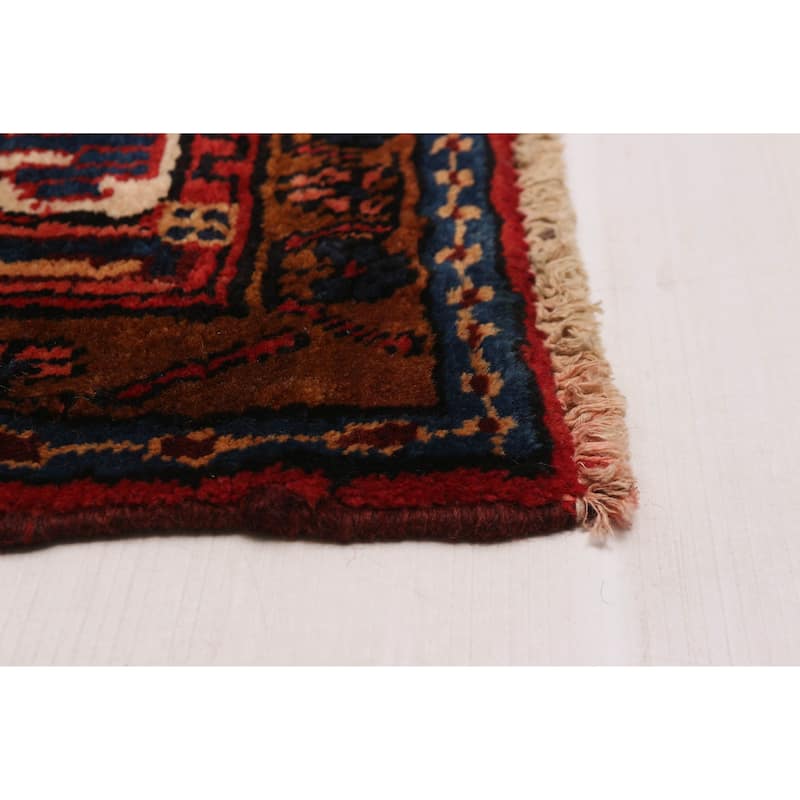 ECARPETGALLERY Hand-knotted Anatolian Vintage Black, Red Wool Rug - 5'3 x 10'1