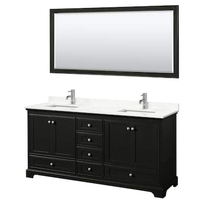 Wyndham Collection WCS202072D-QTZ-UNSM70 Deborah 72" Free Standing