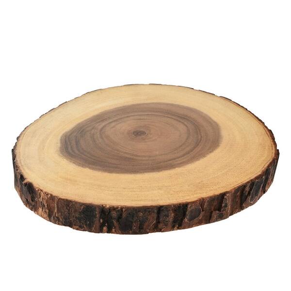 Round Wood Cutting Board, Natural Handmade Wood