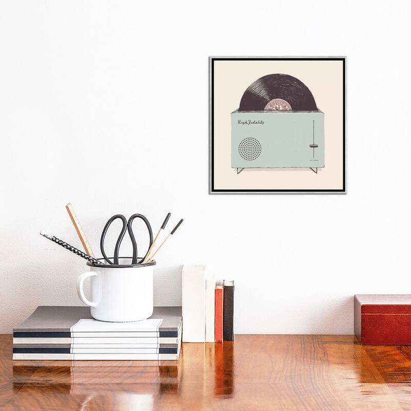 iCanvas "High Fidelity" by Florent Bodart Framed