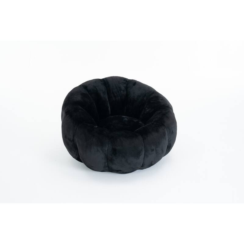 GDFStudio - Faux Fur Floral-Shaped Ultra-Soft Bean Bag Chair