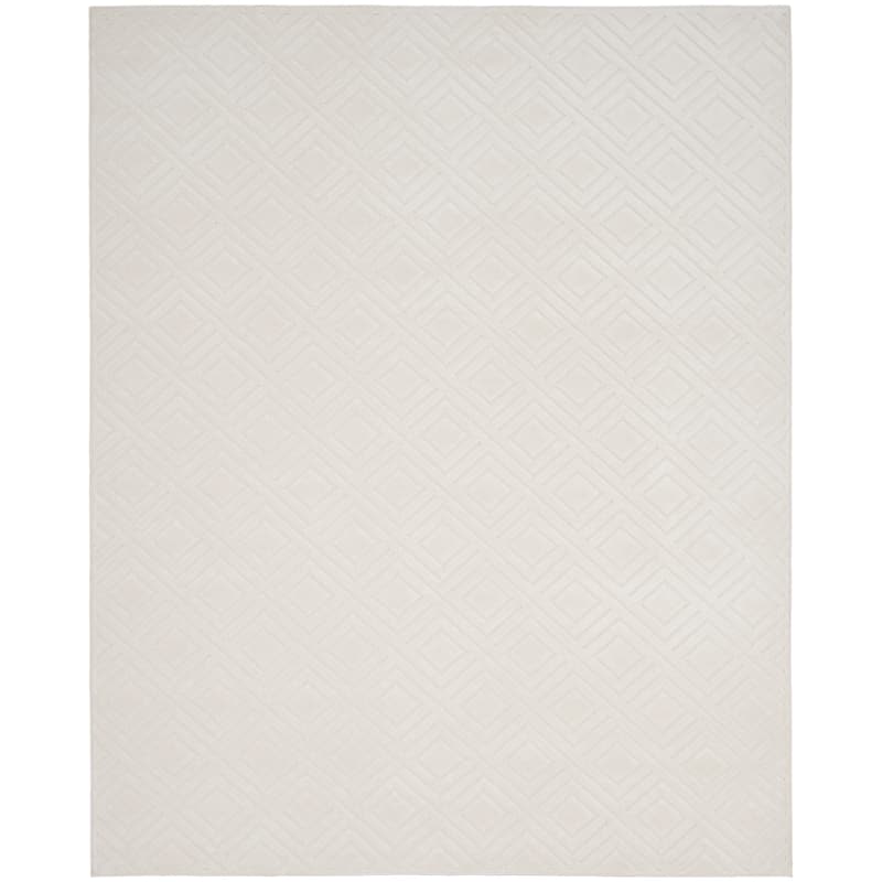 Nourison Casual Indoor only Geometric Area Rug - 9' 2" x 12' - Ivory - Rectangle