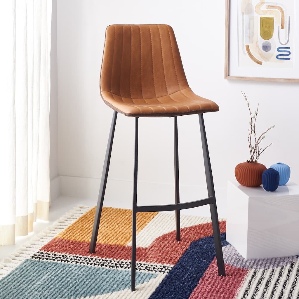 SAFAVIEH Donna 30-inch Bar Stool - 20 In. W x 19 In. D x 43 In. H - 20Wx19Dx43H