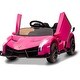 preview thumbnail 18 of 27, 12V Kids Ride On Car, Licensed Lamborghini Veneno Electric Car for Kids, Battery Powered Sports Car for Kids Gift Pink