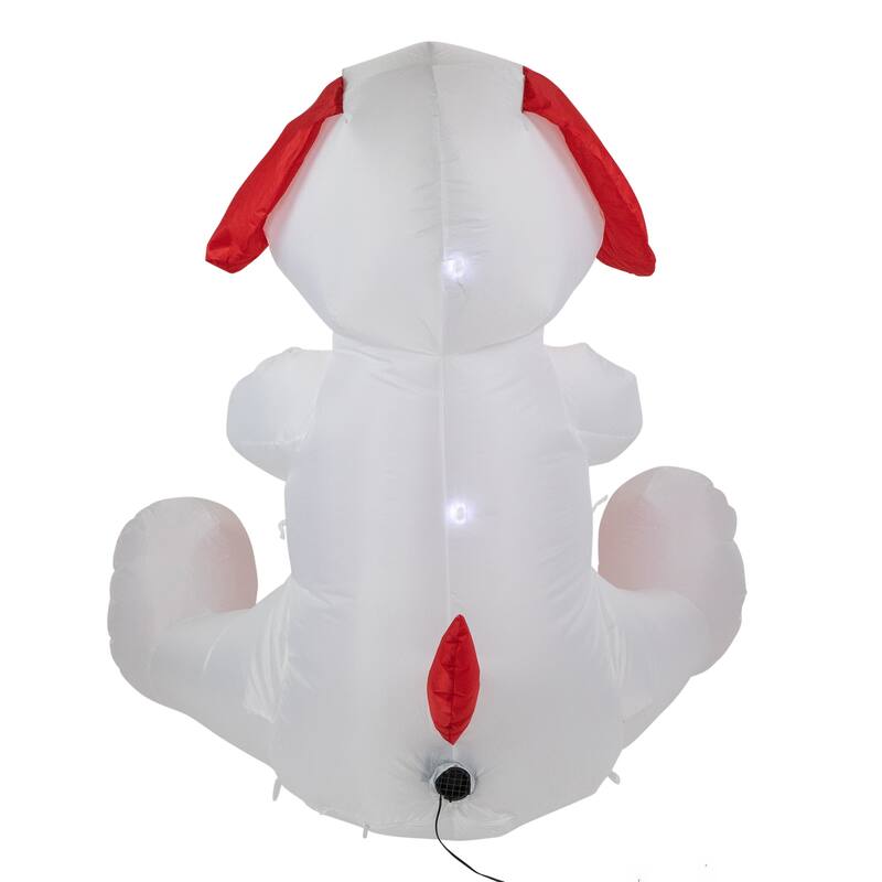 LED Lighted Inflatable Valentine's Day Doggie Outdoor Decoration - 4'