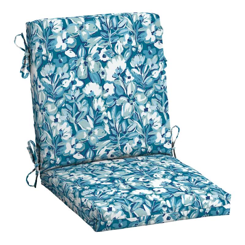 ARDEN Outdoor Midback Chair Cushion, 18 x 16.5 - Vita Floral