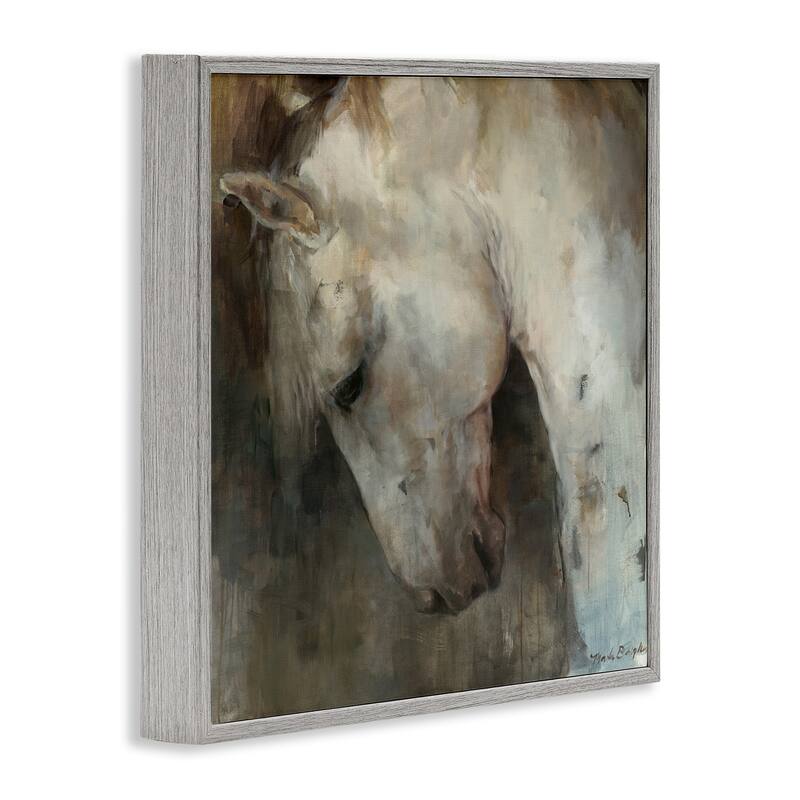 Stupell Rustic Horse Portrait Framed Giclee Art Design By Marilyn Hageman