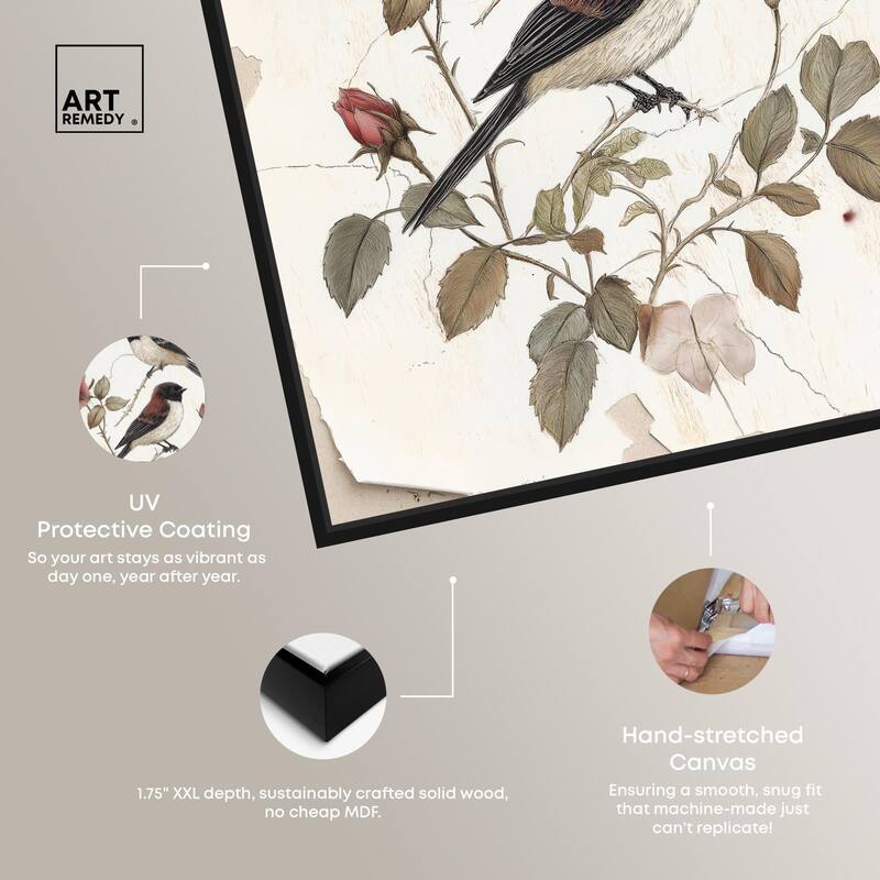 Birdsong and Bloom Canvas by Art Remedy
