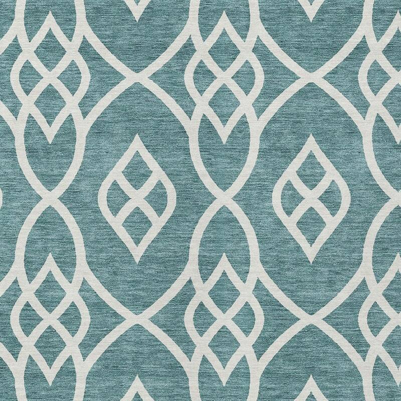 HomeRoots Trellis Transitional Rectangle Outdoor Rug