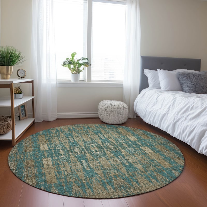Machine Washable Indoor/ Outdoor Chantille Moroccan Boho Rug