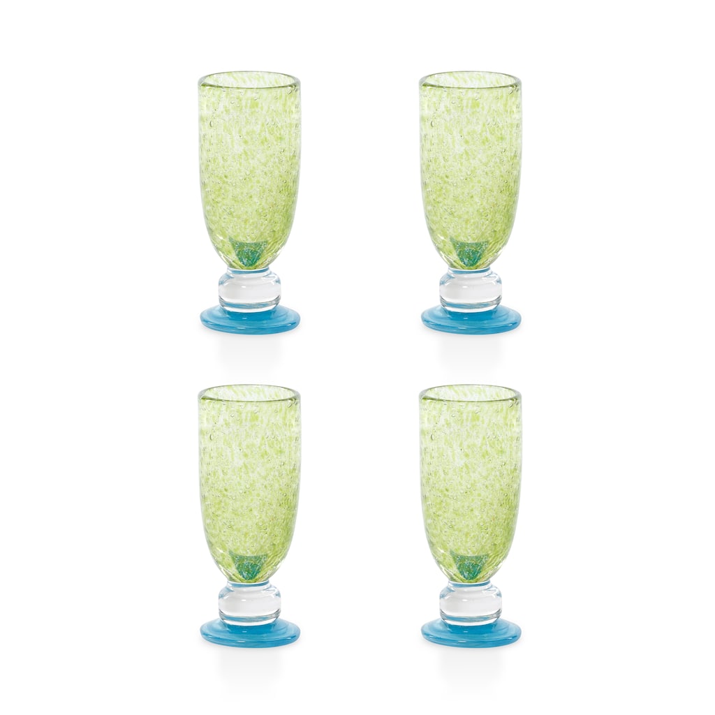 Antibes Bubble Mimosa & Bellini Stemware Glasses, Set of 4