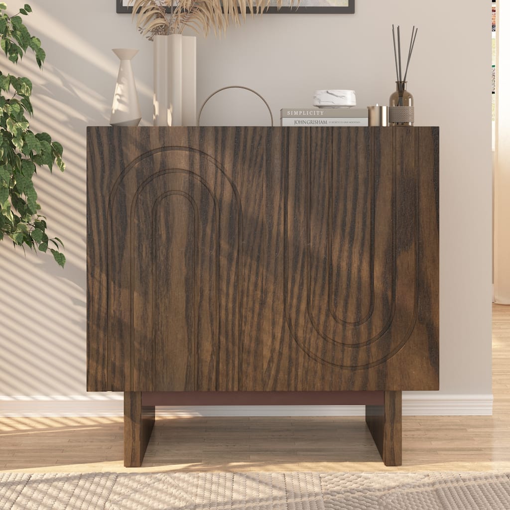 2-door accent cabinet, Living Room Buffet Cabinet with Storage