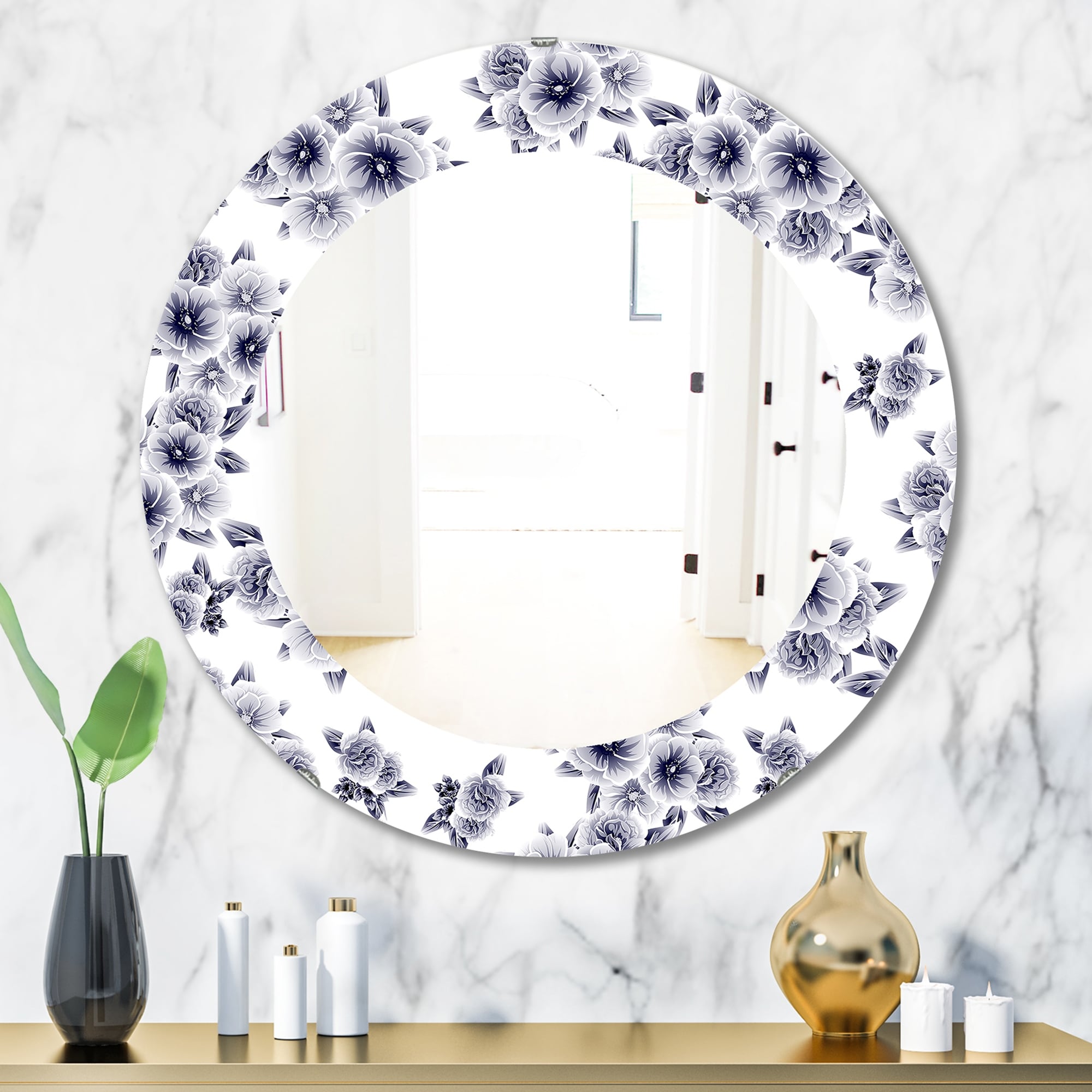 vintage look wall mirror