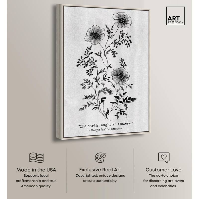 Earth Laughs in Flowers Canvas by Art Remedy