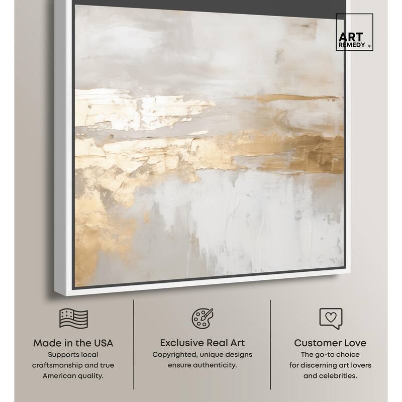 Melted Goldscape II Canvas by Art Remedy