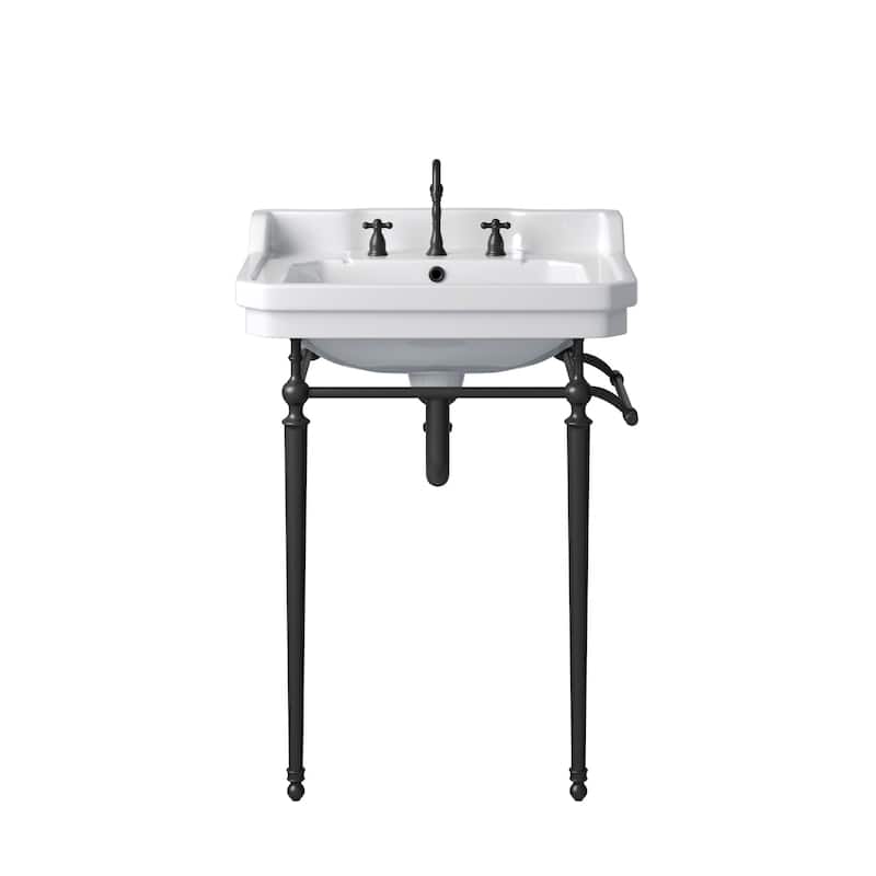 James Martin Vanities 318V24CRM Wellington 24" Single Basin Console
