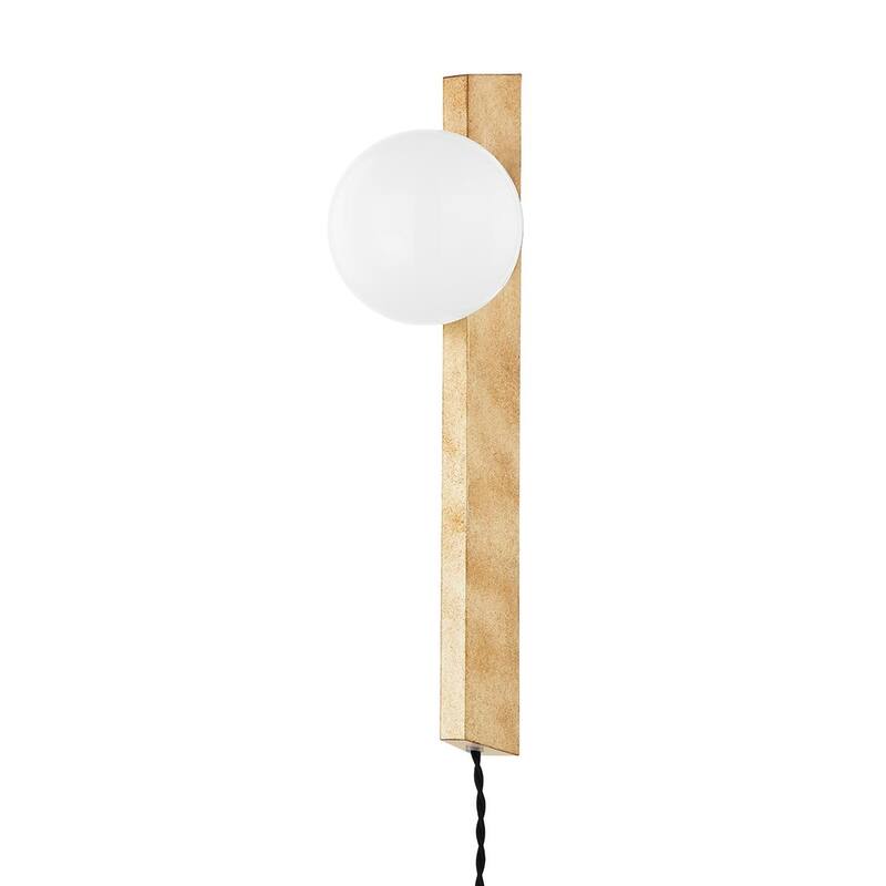 Troy-Standard Brisbane 1 Light Portable Sconce - VINTAGE GOLD LEAF