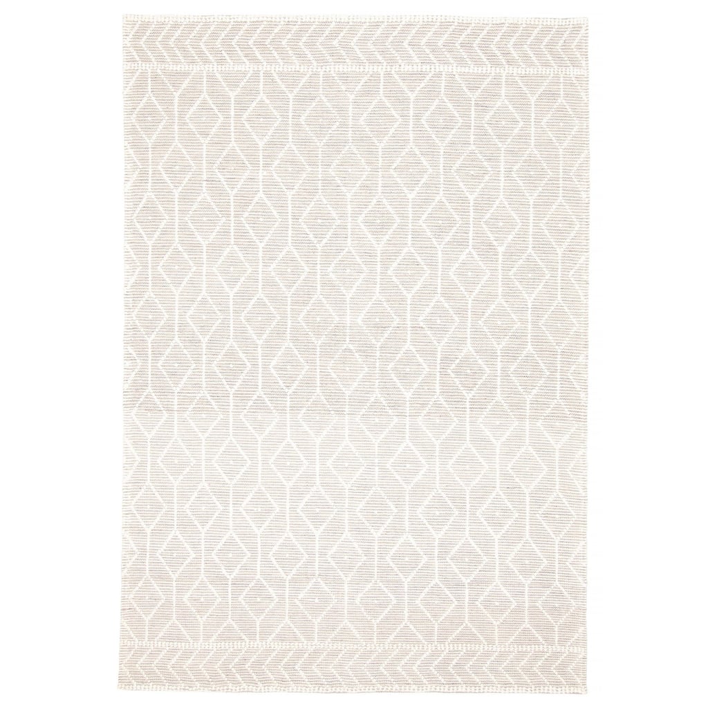 ECARPETGALLERY Braid weave Sienna Cream Wool Rug - 6'0 x 9'0