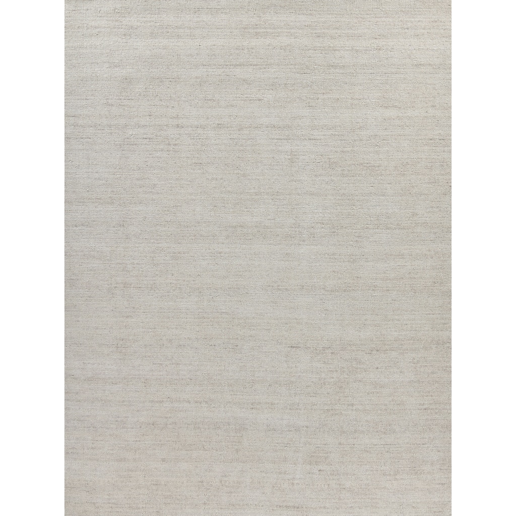 EXQUISITE RUGS Catalina Hand-loomed Wool/Bamboo Silk Silver Area Rug.