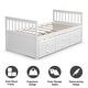 preview thumbnail 30 of 34, Costway Twin Captain's Bed Bunk Bed Alternative w/ Trundle & Drawers